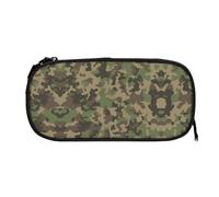 EZDLOWVBA Jolie trousse à crayons avec imprimé camouflage vert pour garçons et filles avec fermeture éclair pour étudiants, trousse à crayons pour fille, fils, bureau, Noir , One Size, Trousse de