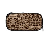 EZDLOWVBA Jolie trousse à crayons avec imprimé léopard sauvage pour garçons et filles avec fermeture éclair pour étudiants, trousse à crayons pour fille, fils, bureau, Noir , One Size, Trousse de