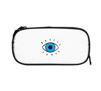 EZDLOWVBA Jolie trousse à crayons avec imprimé mauvais œil pour garçons et filles avec fermeture éclair pour étudiants, trousse à crayons pour fille, fils, bureau, Noir , One Size, Trousse de beauté