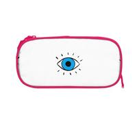 EZDLOWVBA Jolie trousse à crayons avec imprimé mauvais œil pour garçons et filles avec fermeture éclair pour étudiants, trousse à crayons pour fille, fils, bureau, rose, One Size, Trousse de beauté