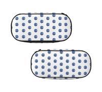 EZDLOWVBA Jolie trousse à crayons avec imprimé mauvais yeux pour garçons et filles avec fermeture éclair pour étudiants, trousse à crayons pour fille, fils, bureau, Noir , Taille unique, Trousse de
