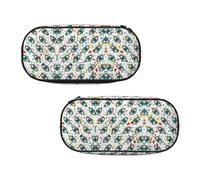 EZDLOWVBA Jolie trousse à crayons avec imprimé mauvais yeux pour garçons et filles avec fermeture éclair pour étudiants, trousse à crayons pour fille, fils, bureau, Noir , Taille unique, Trousse de