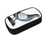 EZDLOWVBA Jolie trousse à crayons avec imprimé pigeon pour garçons et filles avec fermeture éclair pour étudiants, trousse à crayons pour fille, fils, bureau, Noir , Taille unique, Trousse de beauté