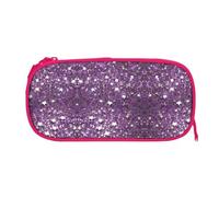 EZDLOWVBA Jolie trousse à crayons avec motif à paillettes pour garçons et filles avec fermeture éclair pour étudiants, trousse à crayons pour fille, fils, bureau, rose, One Size, Trousse de beauté