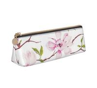 EZDLOWVBA Jolie trousse à crayons en cuir avec imprimé de fleurs de vigne pour filles et garçons, trousse de papeterie pour fournitures scolaires et de bureau