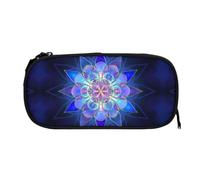 EZDLOWVBA Jolie trousse à crayons rectangulaire avec imprimé floral pour garçons et filles avec fermeture éclair pour étudiants, trousse à crayons pour fille, fils, bureau, Noir , One Size, Trousse de