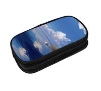 EZDLOWVBA Lake_Swan - Jolie trousse à crayons avec fermeture éclair pour étudiants pour filles et garçons, Noir , Taille unique, Trousse de beauté