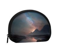 EZDLOWVBA Milky Way - Mini porte-monnaie imprimé avec fermeture éclair - Petit portefeuille pour homme et femme - Organiseur de voyage compact