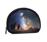 EZDLOWVBA Milky Way - Mini porte-monnaie imprimé avec fermeture éclair - Petit portefeuille pour homme et femme - Organiseur de voyage compact