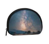 EZDLOWVBA Milky Way - Mini porte-monnaie imprimé avec fermeture éclair - Petit portefeuille pour homme et femme - Organiseur de voyage compact
