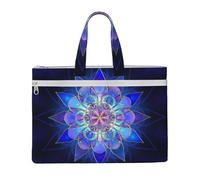 EZDLOWVBA Sac fourre-tout en toile avec imprimé floral rectangulaire, sac à documents en toile