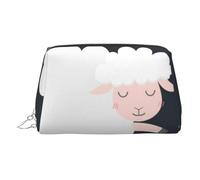 EZDLOWVBA Sweet Dream Trousse de toilette en cuir léger avec fermeture éclair pour femme, Argenté., Taille unique