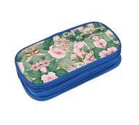 EZDLOWVBA Trousse à crayons avec fermeture éclair pour garçons et filles avec motif de lys noirs, bleu, Taille unique, Trousse de beauté