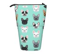 EZDLOWVBA Trousse à crayons avec fermeture éclair pour garçons et filles - Motif imprimé français - Pour étudiants et bureau, collège