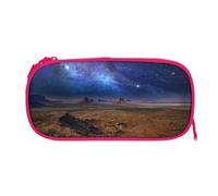 EZDLOWVBA Trousse à crayons avec impression paysage de la vallée du désert Monument Valley pour garçons et filles, jolie trousse à crayons avec fermeture éclair pour étudiants, trousse à crayons pour