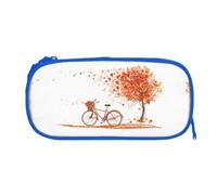EZDLOWVBA Trousse à crayons avec imprimé arbre avec vieux vélo vieilli pour garçons et filles - Jolie trousse à crayons avec fermeture éclair pour étudiants - Trousse à crayons pour fille et fils
