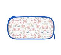 EZDLOWVBA Trousse à crayons avec imprimé floral sauvage pour garçons et filles - Jolie trousse à crayons avec fermeture éclair pour étudiants - Trousse à crayons pour fille et fils, bleu, One Size