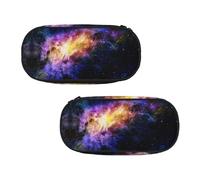 EZDLOWVBA Trousse à crayons avec imprimé galaxie dans l'univers pour garçons et filles avec fermeture éclair pour étudiants, trousse à crayons pour fille, fils, bureau, Noir , Taille unique, Trousse