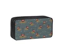 EZDLOWVBA Trousse à crayons avec imprimé hirondelle grange en graphite pour garçons et filles, pour l'école secondaire, pour enfants et filles