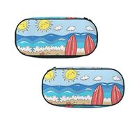 EZDLOWVBA Trousse à crayons avec imprimé lotus d'été pour garçons et filles avec fermeture éclair pour étudiants, trousse à crayons pour fille, fils, bureau, Noir , Taille unique, Trousse de beauté