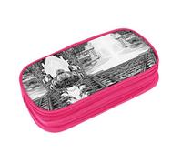 EZDLOWVBA Trousse à crayons avec imprimé Love from New York pour garçons et filles avec fermeture éclair pour étudiants, trousse à crayons pour fille, fils, bureau, rose, Taille unique, Trousse de