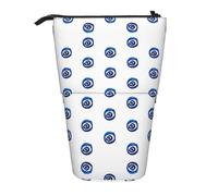 EZDLOWVBA Trousse à crayons avec imprimé mauvais yeux pour garçons et filles, trousse à crayons avec fermeture éclair, trousse télescopique, étudiants et bureau, collège