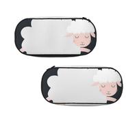 EZDLOWVBA Trousse à crayons avec imprimé Sweet Dream pour garçons et filles, jolie trousse à crayons avec fermeture éclair pour étudiants, trousse à crayons pour fille, fils, bureau, Noir , Taille