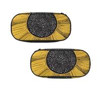 EZDLOWVBA Trousse à crayons avec imprimé « You are My Sunflower » pour garçons et filles avec fermeture éclair pour étudiants - Trousse à crayons pour fille et fils, Noir , Taille unique, Trousse de