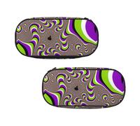 EZDLOWVBA Trousse à crayons fantaisie avec imprimé vertiges de science-fiction pour garçons et filles, jolie trousse à crayons avec fermeture éclair pour étudiants, trousse à crayons pour fille, fils,