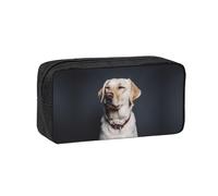 EZDLOWVBA Trousse à crayons portable avec imprimé chien labrador mignon pour étudiants, enfants, trousse à stylos, pochette de papeterie durable, sac de capacité