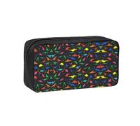 EZDLOWVBA Trousse à crayons portable avec imprimé dinosaure mignon pour étudiants, enfants, trousse à crayons, pochette de papeterie, sac de capacité