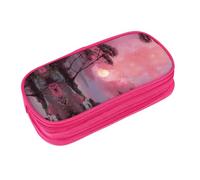 EZDLOWVBA Trousse à crayons rose avec imprimé crépuscule pour garçons et filles, jolie trousse à crayons avec fermeture éclair pour étudiants, pour filles, fils, bureau, rose, Taille unique, Trousse
