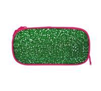 EZDLOWVBA Trousse à crayons verte à paillettes pour garçons et filles avec fermeture éclair pour étudiants pour filles et fils, rose, One Size, Trousse de beauté