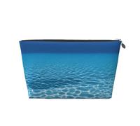 EZDLOWVBA Trousse de maquillage avec imprimé paysage sous-marin tranquille pour sac à main, organiseur de maquillage pour sac à main, pochette de beauté étanche pour femmes et filles, Argenté., Taille