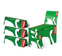Eze Lot de 1200 feuilles de papier à rouler standard Vert cygne | Coins coupés Rizla | Poids moyen | Tabac | Cigarette | Filtre | Fumer | Rollups | Livrets | Conseils | P&P
