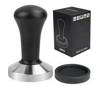 Ezebesta 58mm Tamper Presse-moutures Presse à Café en Acier Inoxydable 58 Presser Machine à Expresso Porte-Filtre Accessoire