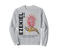 Ézéchiel Vintage 36-26 Cœur de Chair Verset biblique chrétien Sweatshirt