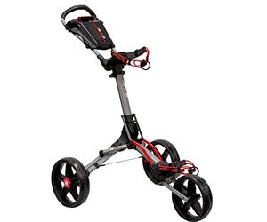 EzeGlide Bolt2 Chariot de Golf, Gris Mat et Rouge