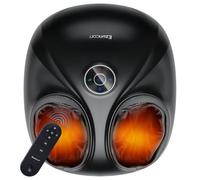 Ezencon Masseur de pieds intelligent Shiatsu avec chaleur, vibrations et compression pour pieds jusqu'à taille 13. Machine de massage des pieds avec télécommande, 2 emplacements de mémoire d'état, Fsa