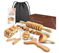 Ezero Maderotherapie Kit Complet Cellulite 6 Pièces - Kit Maderotherapie Complet - Palper Rouler Anti Cellulite, Rouleau Massage AntiCellulite - Drainage Lymphatique