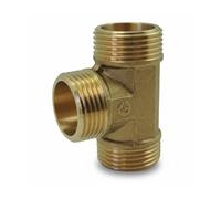 Ezfitt - Té égal Mâle/Mâle/Mâle en laiton - Ø 1 pouce 1/4