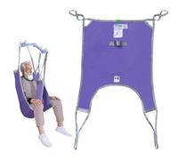 EZHOISLING Sangle de levage pour patient avec soutien du bas du dos, capacité de 226,8 kg pour un levage et des toilettes en toute sécurité, ajustement universel renforcé à 4 points, taille L (M)