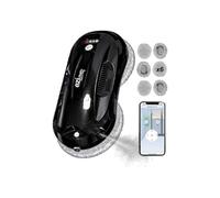 Robot lave-vitres avec diffuseur de solution nettoyante intégrée Eziclean® Windobot S4 Plus 72 W Noir Noir G