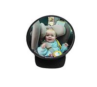 Ezimoov - Miroir Voiture rond Bébé Siège arrière - Rétroviseur Siège-auto Dos à la Route - Voir Votre Enfant en Toute Sécurité - Eco-Friendly matière rpet et Emballage Recyclable - Vue Large et Net