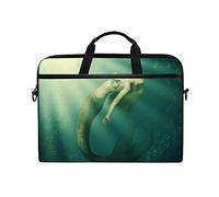 Ezioly Fantaisie Femme sirène avec Queue pour Ordinateur Portable Sac à bandoulière Case Sleeve pour Ordinateur Portable 35,6 cm à 39,1 cm