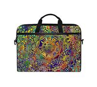 Ezioly Mandala Fractal pour Ordinateur Portable Sac à bandoulière Case Sleeve pour Ordinateur Portable 35,6 cm à 39,1 cm