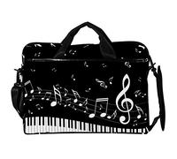 EZIOLY Sacoche à bandoulière pour ordinateur portable de 13 à 14 pouces pour clés de piano et partitions de musique 14", multicolore, 11*15in, Messenger