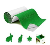 Ezitruz Feutrine Autocollante 3 mm, Moquette Autocollante 160 cmx33 cm, Feutrine Vert Pistache, Rouleau de Tissu en Feutre au Mètre pour DIY Doublure de Boîte Chaise Cadre Photo Auto Garniture