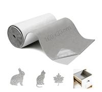 Ezitruz Feutrine Autocollante 3 mm, Moquette Autocollante 160 cmx43 cm, Feutrine Blanc, Rouleau de Tissu en Feutre au Mètre pour DIY Doublure de Boîte Chaise Cadre Photo Auto Garniture Intérieure