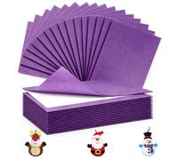 Ezitruz Lot de 16 feutres autocollants - 30 x 20 cm - Violet | Feutre de 2 mm pour travaux manuels, feuilles de feutre, feutrine aiguilletée, tapis en feutre à coller, papier feutré